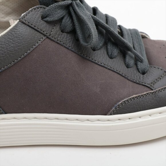 Brunello Cucinelli Leather Suede Sneaker Brown x Gray - Picture 11 of 15